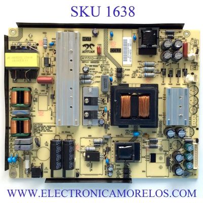FUENTE PARA TV HAIER NUMERO DE PARTE AY1648A067988 / AY151D-4SF01 / AY151D-4SF03 / PANEL CN49DX8720 / MODELO 49UF2500